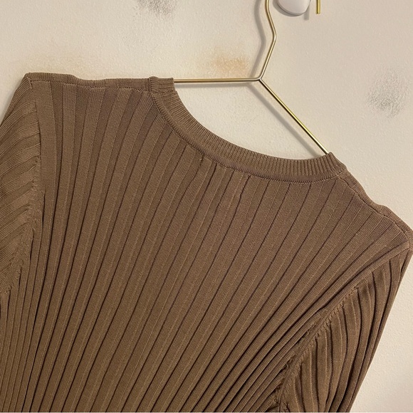 DISSH Ada Khaki Long Sleeve Midi Dress MED NWT - Picture 4 of 8